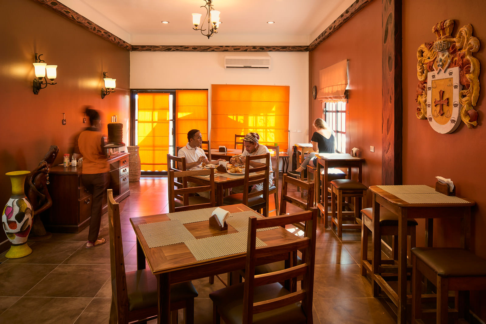 Belizean breakfast at Hotel de la Fuente.